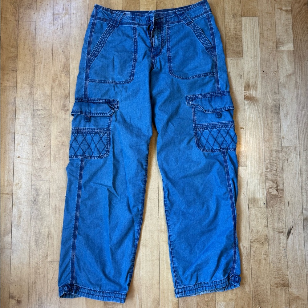 American Eagle Outfitters Slate Blue Cargo Pants